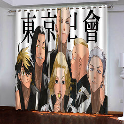 Tokyo Revengers Pattern Curtains Blackout Window Drapes (Online Order Only)