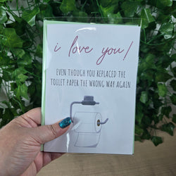 Funny Love Toilet Paper Card (ONLINE ORDER ONLY)