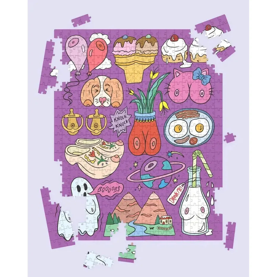 Tons of Titties 500 Piece Jigsaw Puzzle Fun Club (ONLINE ORDER ONLY)