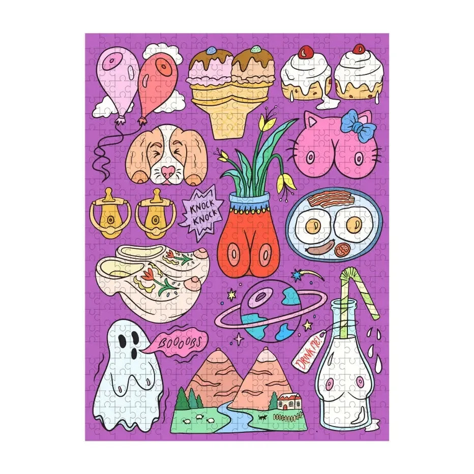 Tons of Titties 500 Piece Jigsaw Puzzle Fun Club (ONLINE ORDER ONLY)