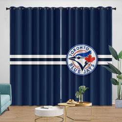 Toronto Blue Jays Curtains Blackout Window Drapes Room Decoration (Online Order Only)