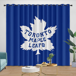 Toronto Maple Leafs Curtains Blackout Window Drapes Room Decoration (Online Order Only)