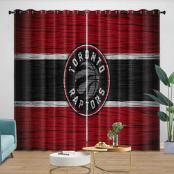 Toronto Raptors Curtains Blackout Window Drapes Room Decoration (Online Order Only)