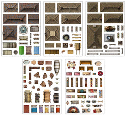 Battle Mats: Add On Scenery - Town Trimmings (ONLINE ORDER ONLY)