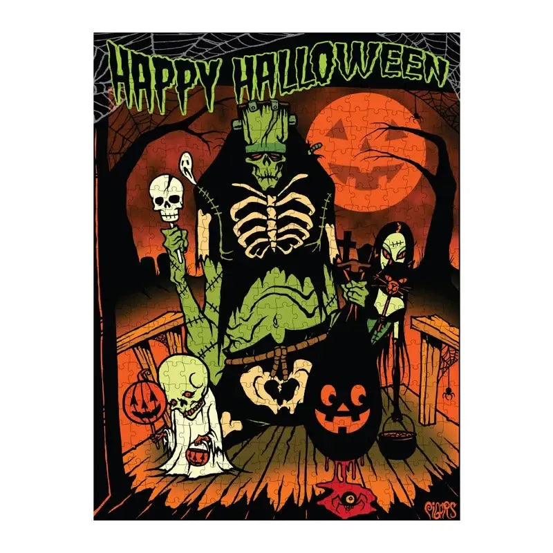 Toxictoons Happy Halloween 500 Piece Jigsaw Puzzle TOTS (ONLINE ORDER ONLY)