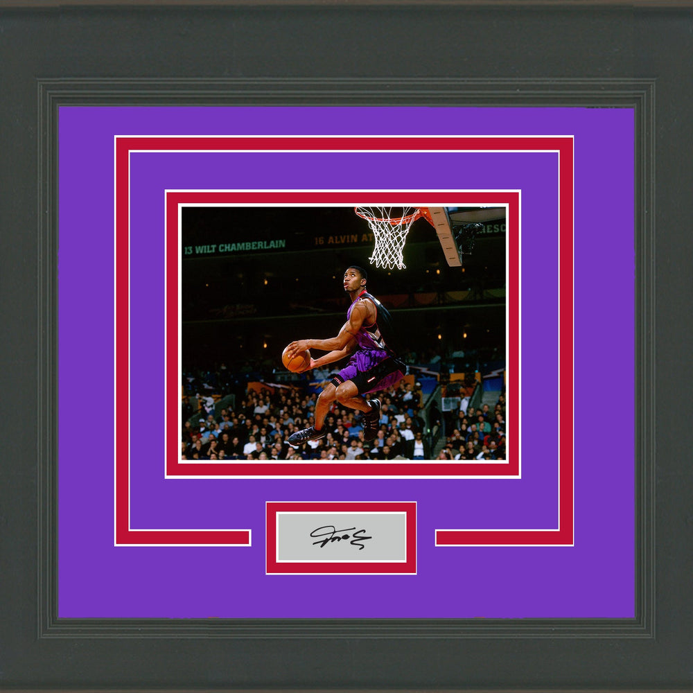 Framed Tracy McGrady Facsimile Laser Engraved Signature Auto Toronto Raptors 11x14 Basketball Photo (ONLINE ORDER ONLY)