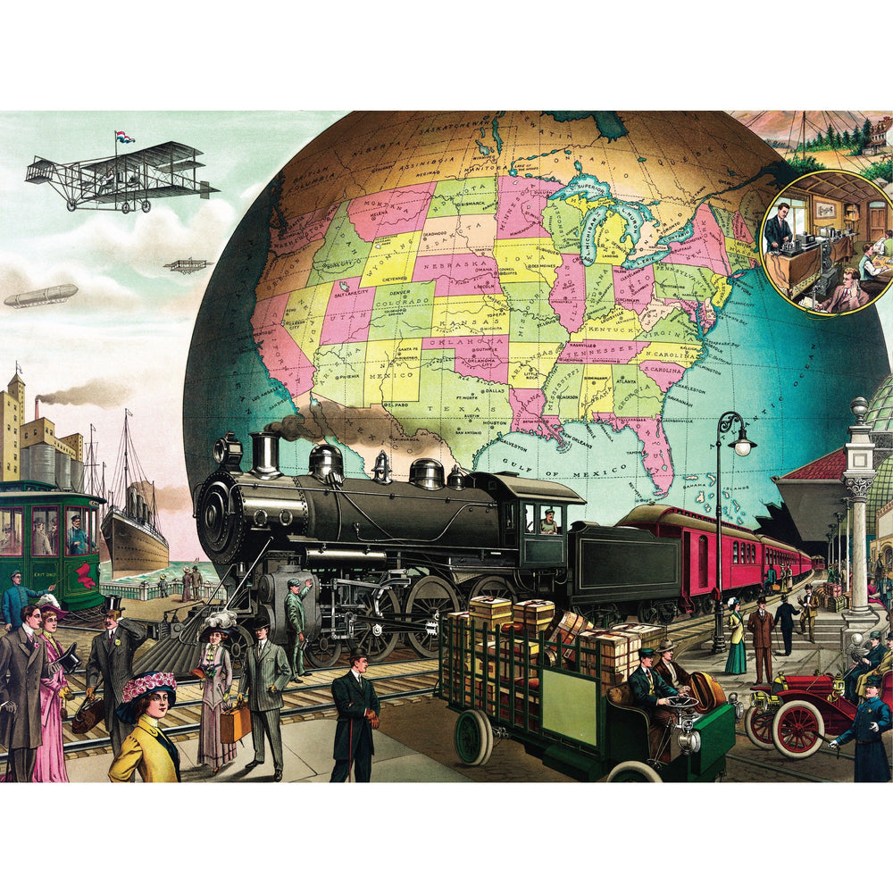 Trains Across America 1500 Piece Jigsaw Puzzle NYPC (ONLINE ORDER ONLY)
