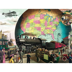 Trains Across America 1500 Piece Jigsaw Puzzle NYPC (ONLINE ORDER ONLY)