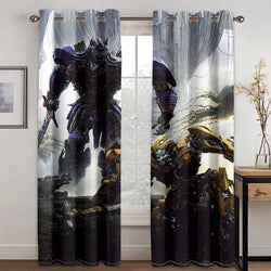 Transformers Curtains Cosplay Blackout Window Treatments Drapes for Room Decor (Online Order Only)