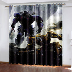 Transformers Curtains Cosplay Blackout Window Treatments Drapes for Room Decor (Online Order Only)