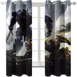Transformers Curtains Cosplay Blackout Window Treatments Drapes for Room Decor (Online Order Only)
