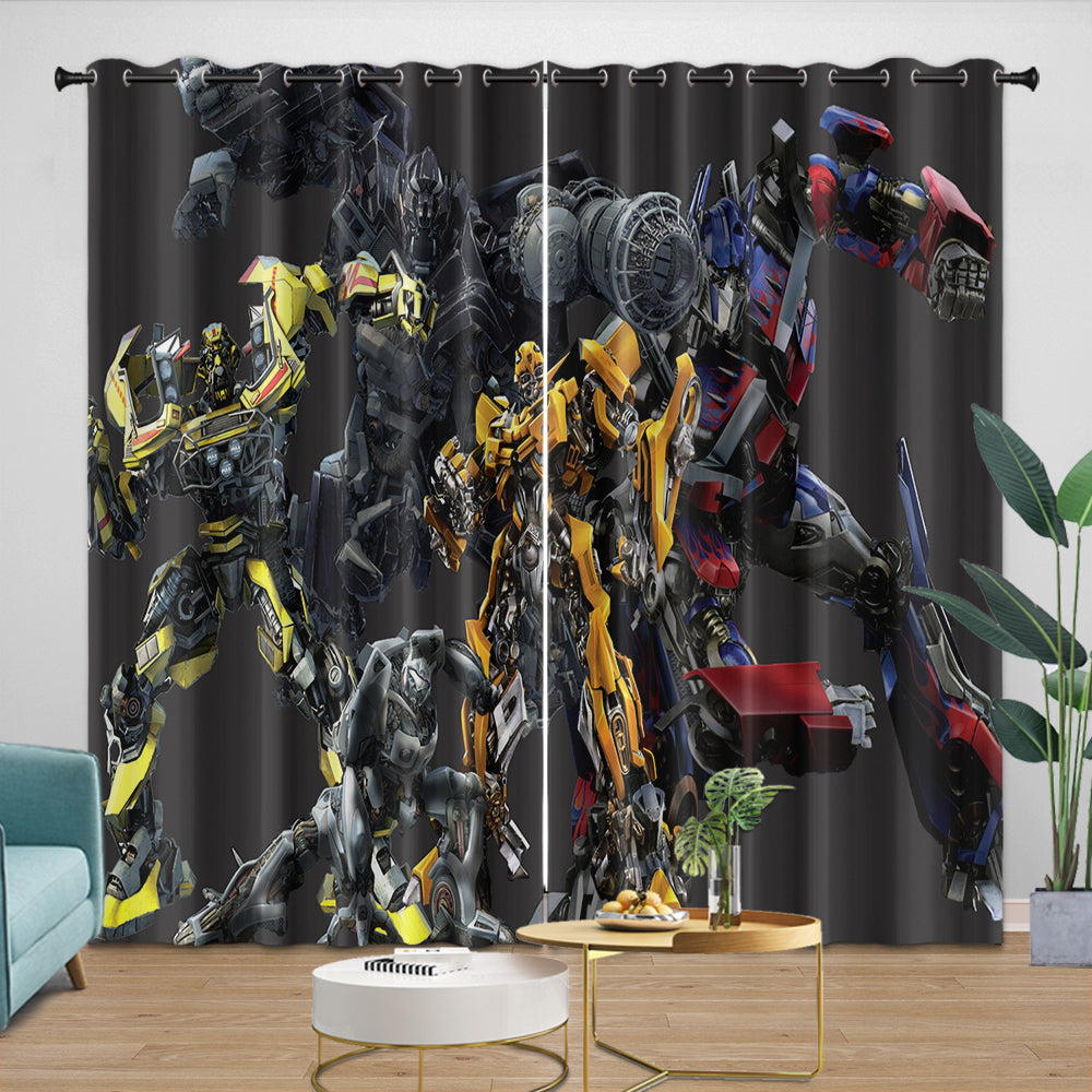 Transformers Curtains Pattern Blackout Window Drapes Room Decoration (ONLINE ORDER ONLY)