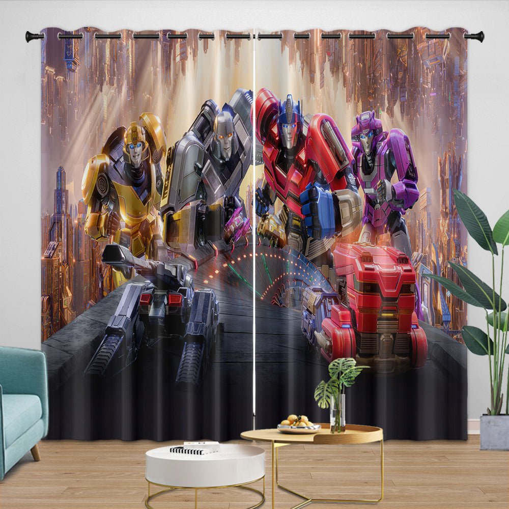 Transformers One Curtains Pattern Blackout Window Drapes (ONLINE ORDER ONLY)