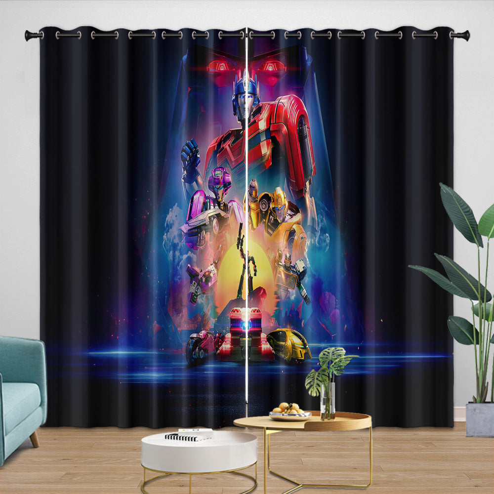 Transformers One Curtains Pattern Blackout Window Drapes (ONLINE ORDER ONLY)