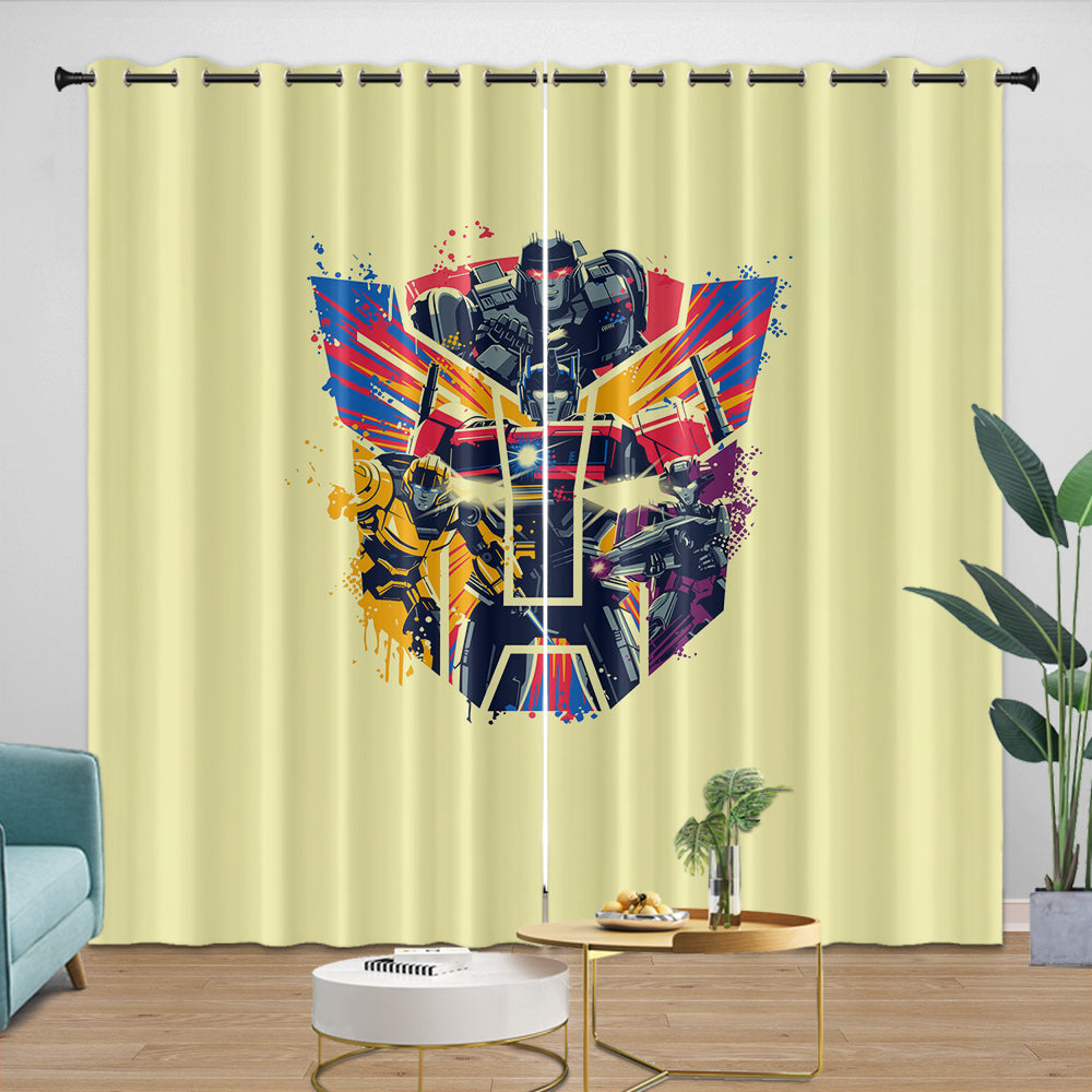 Transformers One Curtains Pattern Blackout Window Drapes (ONLINE ORDER ONLY)