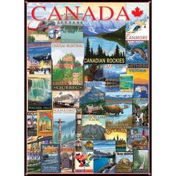 Travel Canada Vintage Posters 1000 Piece Jigsaw Puzzle Eurographics (ONLINE ORDER ONLY)