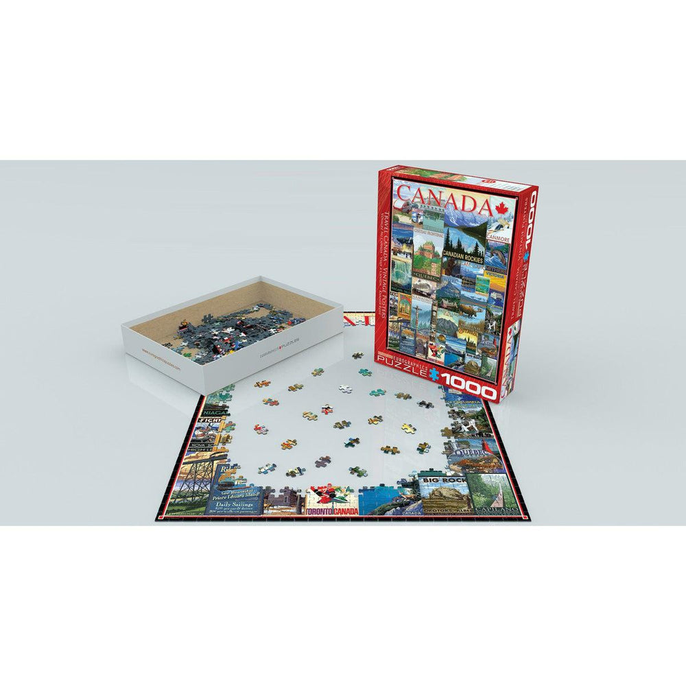 Travel Canada Vintage Posters 1000 Piece Jigsaw Puzzle Eurographics (ONLINE ORDER ONLY)