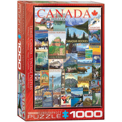 Travel Canada Vintage Posters 1000 Piece Jigsaw Puzzle Eurographics (ONLINE ORDER ONLY)