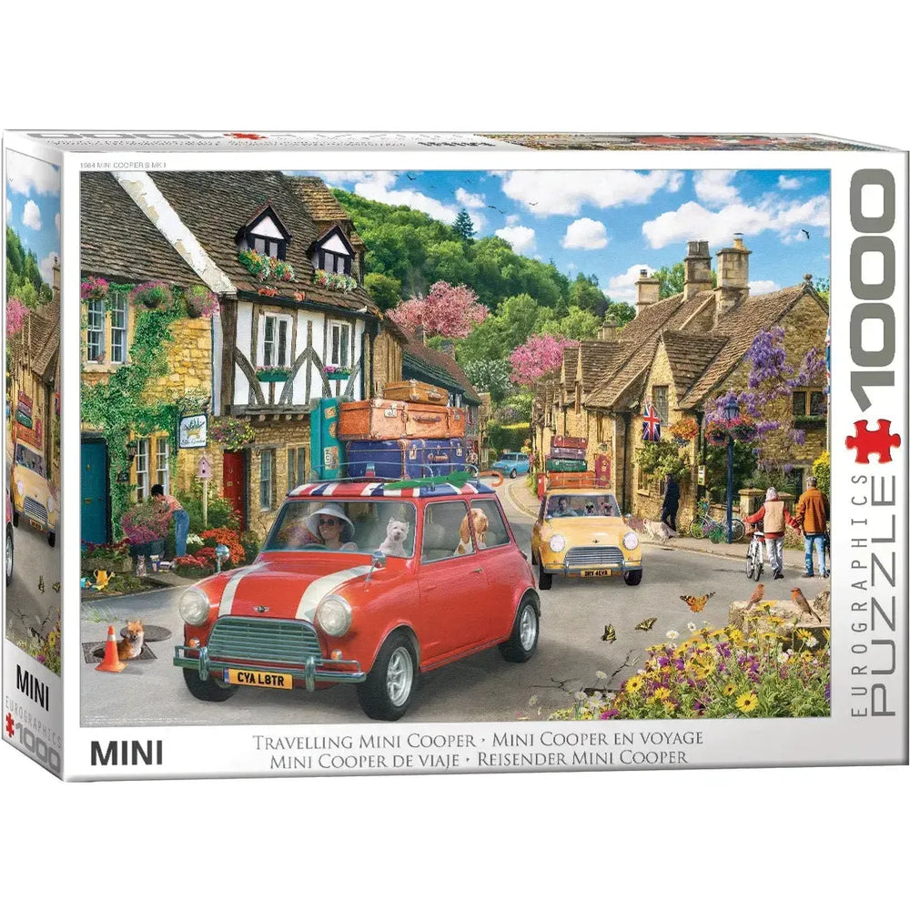 Travelling Mini Cooper 1000 Piece Jigsaw Puzzle Eurographics (ONLINE ORDER ONLY)