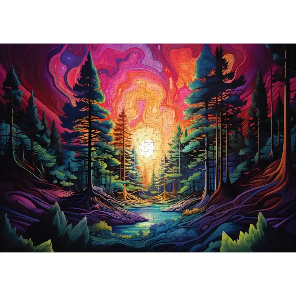 Trippy Timber 1000 Piece Jigsaw Puzzle Trippy (ONLINE ORDER ONLY)