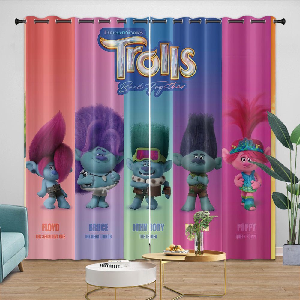 Trolls Adventure Curtains Blackout Window Drapes (Online Order Only)