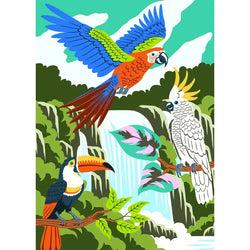 Tropical Birds 99 Piece Mini Jigsaw Puzzle Puzzledly (ONLINE ORDER ONLY)