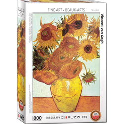 Twelve Sunflowers 1000 Piece Jigsaw Puzzle Eurographics (ONLINE ORDER ONLY)