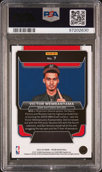 Graded 2023 Panini Prizm Victor Wembanyama #7 Luck of the Lottery Rookie RC Basketball Card PSA 10 Gem Mint