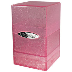 Ultra PRO: Satin Tower Deck Box - Glitter Pink (Online Order Only)