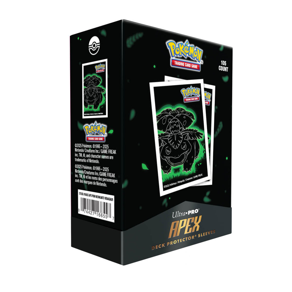 Ultra Pro Apex Sleeves - Neon Kanto Venusaur 105 CT (Copy) (ONLINE ORDER ONLY)