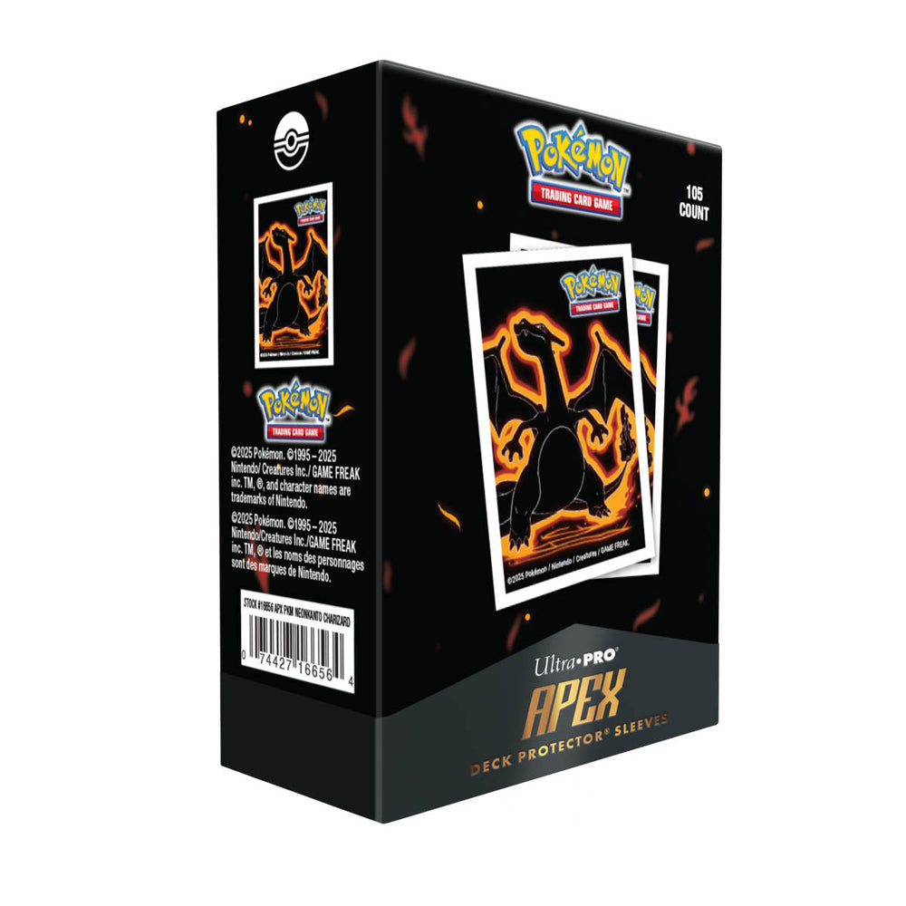 Ultra Pro Apex Sleeves - Neon Kanto Charizard 105 CT (ONLINE ORDER ONLY)
