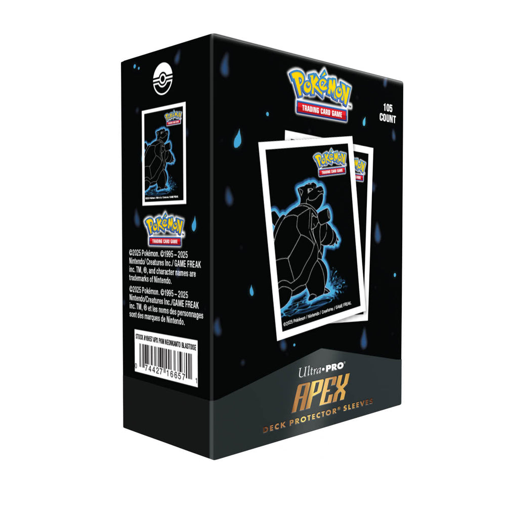 Ultra Pro Apex Sleeves - Neon Kanto Blastoise 105 CT (ONLINE ORDER ONLY)