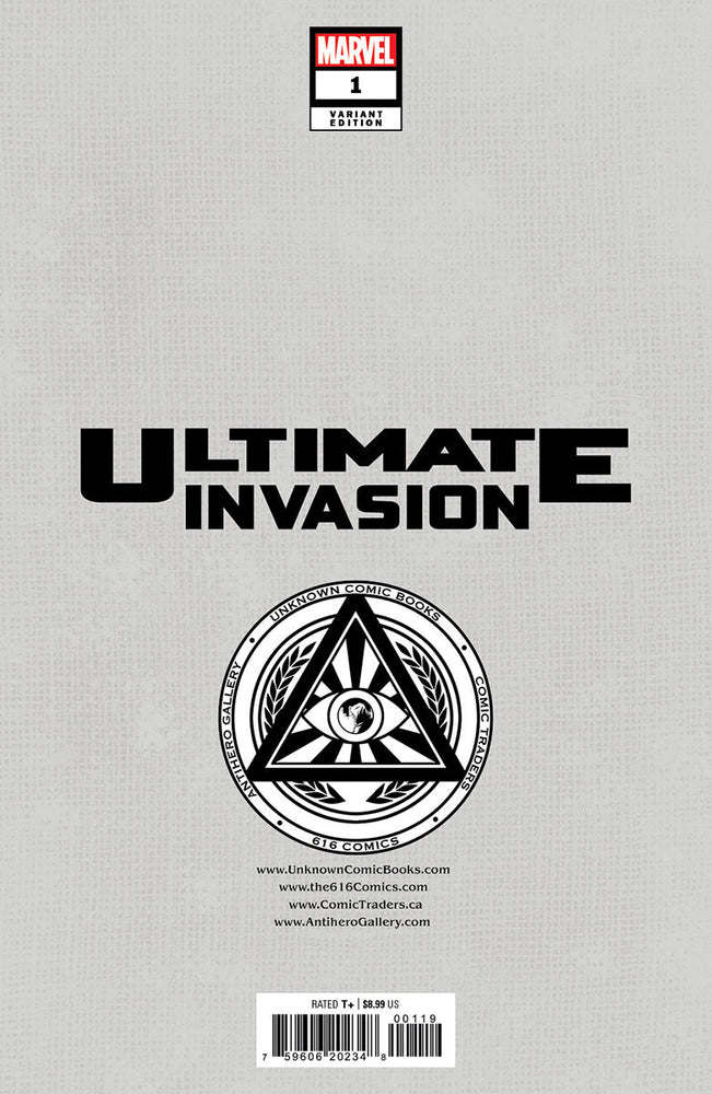Ultimate Invasion #1 Unknown Comics Davide Paratore Exclusive Virgin Var (06/21/2023) (ONLINE ORDER ONLY)