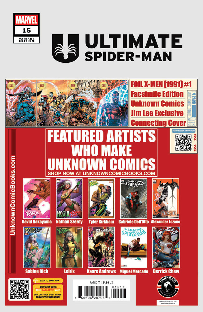 Ultimate Spider-man #15 Unknown Comic Mirka Andolfo Exclusive Var (03/26/2025) (ONLINE ORDER ONLY)