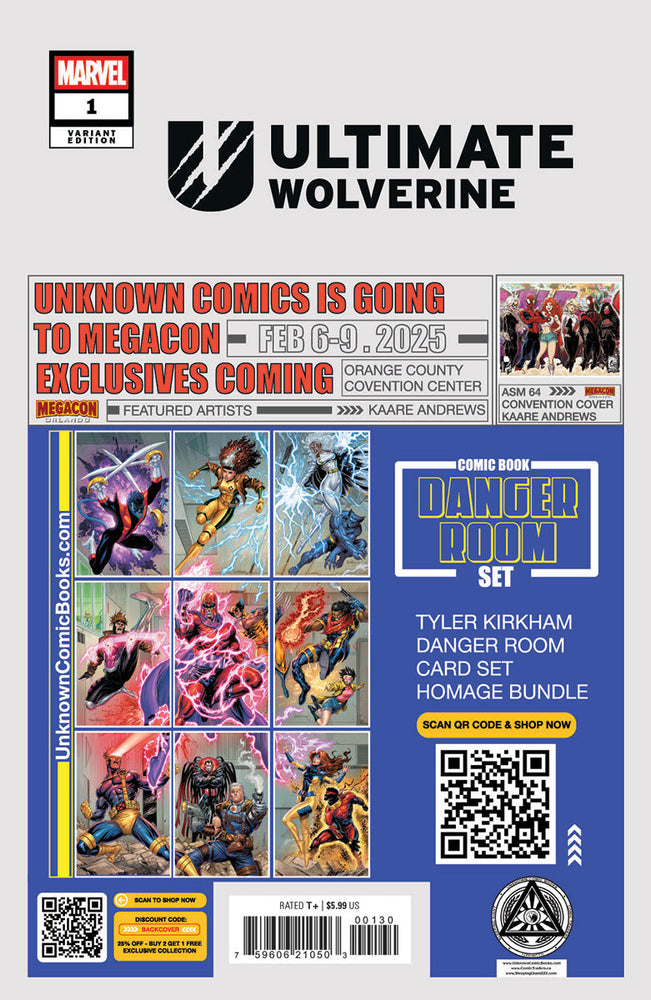 [Signed by Tyler Kirkham] Ultimate Wolverine #1  Unknown Tyler Kirkham Excl Prem Virgin Var (ONLINE ORDER ONLY)