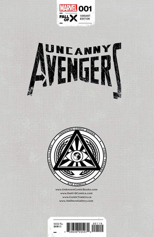 Uncanny Avengers #1 [G.O.D.S., Fall] Unknown Comics R1C0 Exclusive Virgin Var (08/16/2023) (ONLINE ORDER ONLY)