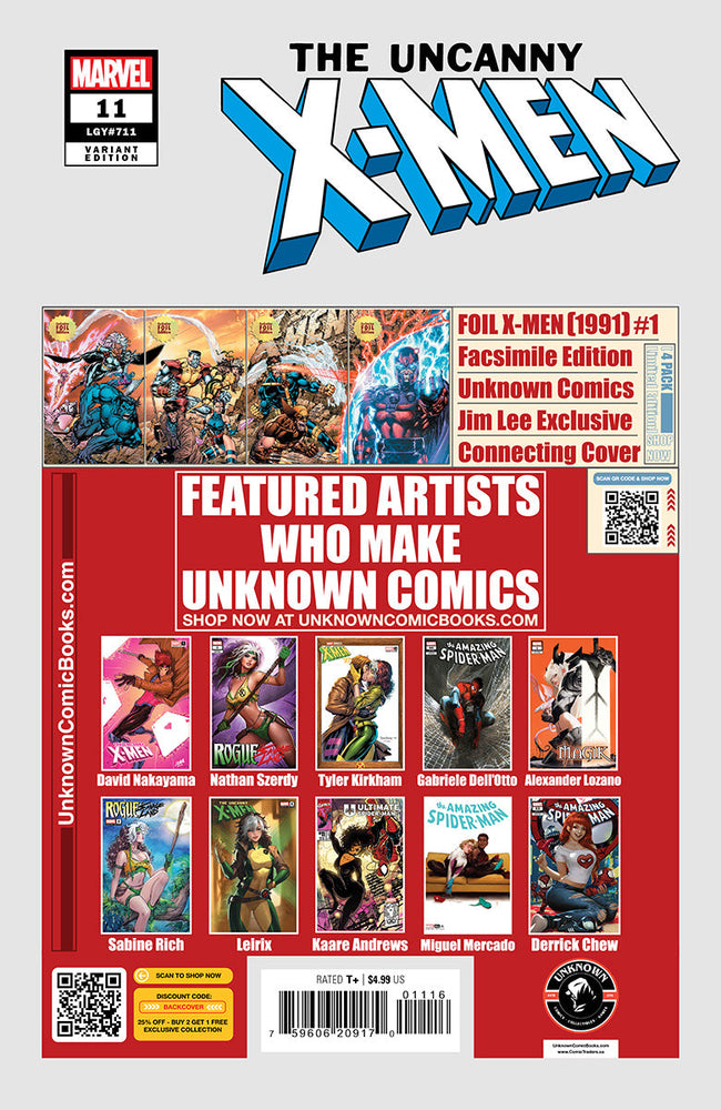 Uncanny X-Men #11 Unknown Comic Alexander Lozano Exclusive Virgin Var (03/05/2025) (ONLINE ORDER ONLY)