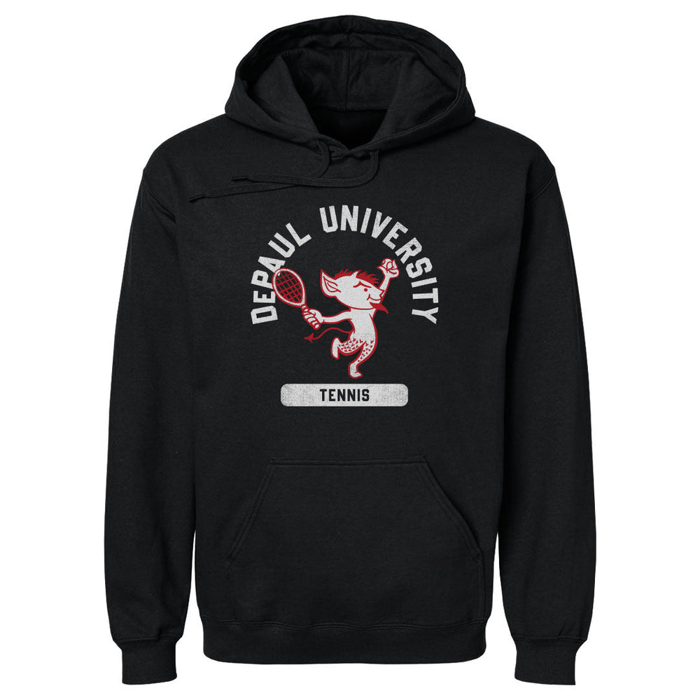 DePaul Blue Demons Mascot Tennis WHT (ONLINE ORDER ONLY)