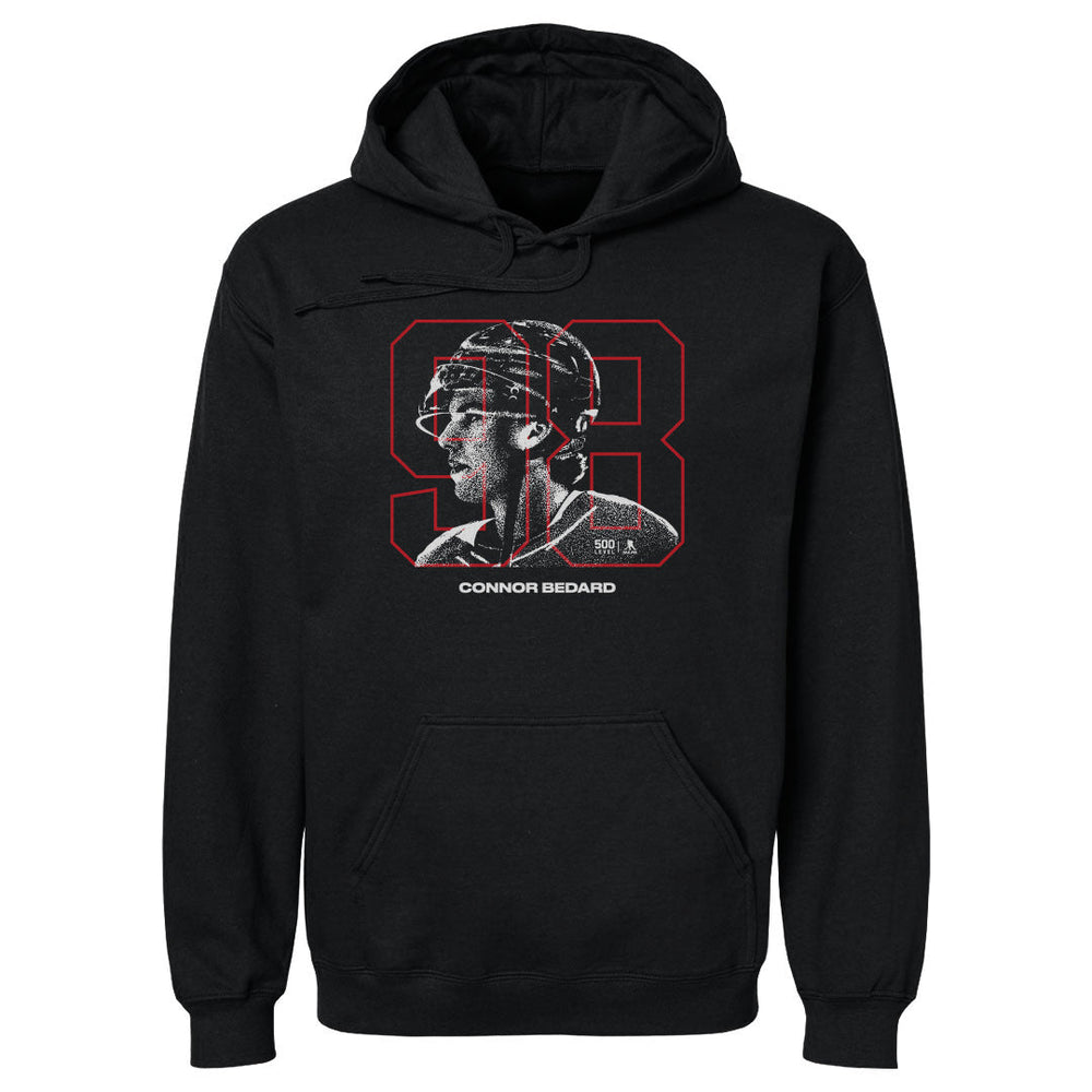 Connor Bedard Chicago Overlay WHT