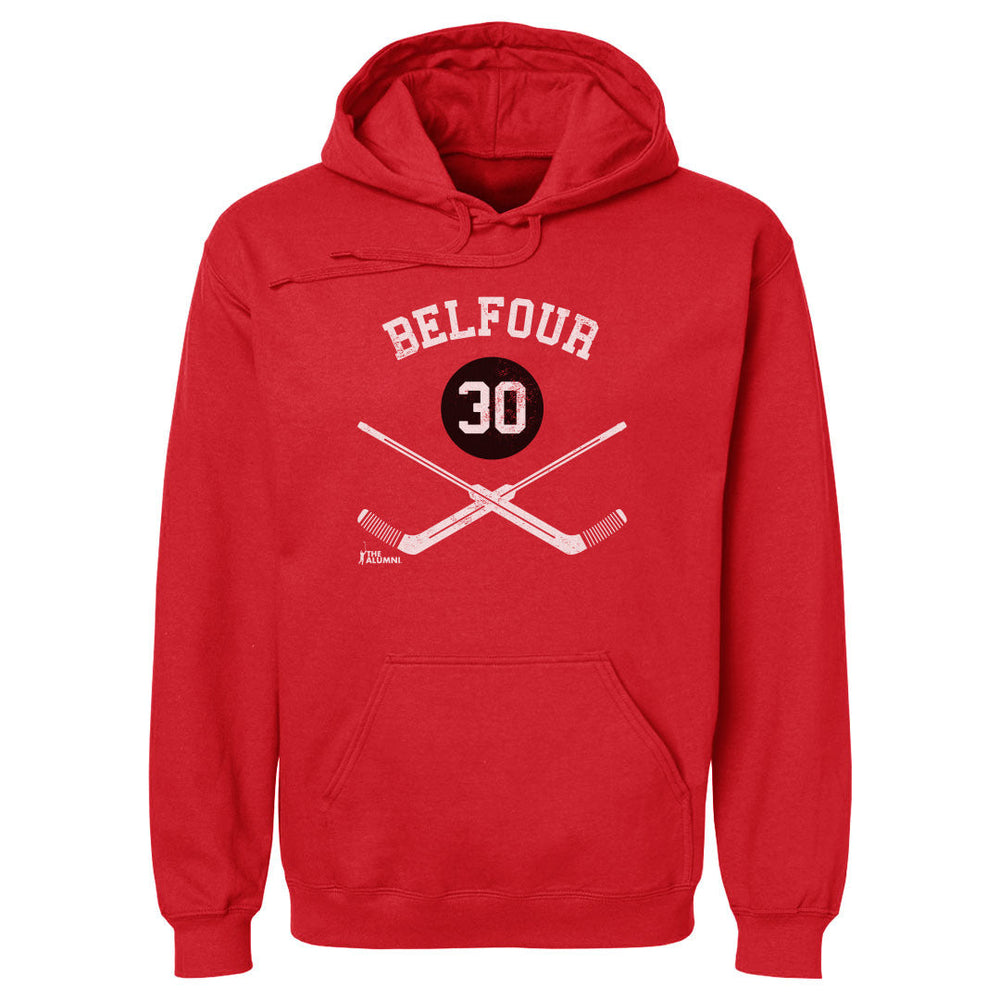 Ed Belfour Chicago 30 Goalie Sticks WHT