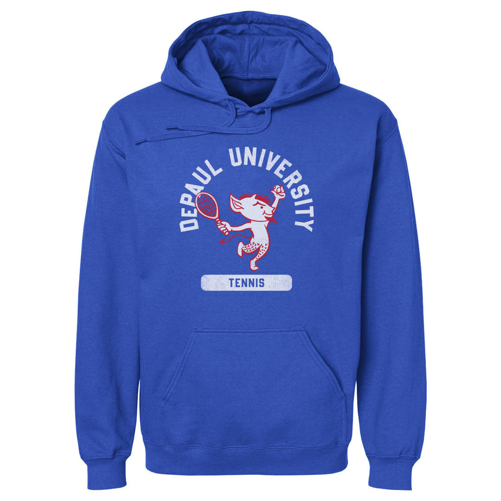 DePaul Blue Demons Mascot Tennis WHT (ONLINE ORDER ONLY)
