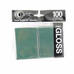 UPR15605 Forest Green Gloss Standard Sleeves 66mm x 91mm 100-sleeves Single Pack Eclipse (ONLINE ORDER ONLY)