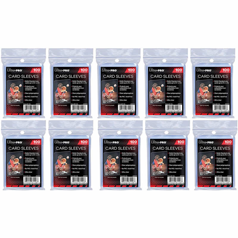 UPR81126B Clear Card Soft Sleeves Penny Sleeves 10 Pack Bundle Ultra Pro (ONLINE ORDER ONLY)