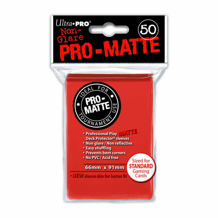 UPR84153 Peach Pro-Matte Standard Card Sleeves 50 Count (ONLINE ORDER ONLY)