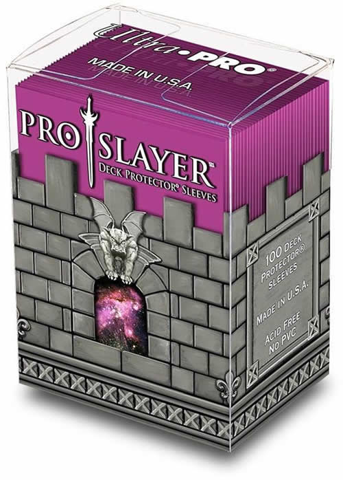 UPR84257 Hot Pink Pro Slayer Standard Card Sleeves 100 Count (ONLINE ORDER ONLY)