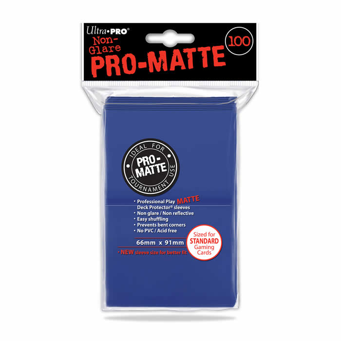 UPR84514 Blue Standard Card Sleeves 100 Count Pro-Matte Ultra Pro (ONLINE ORDER ONLY)