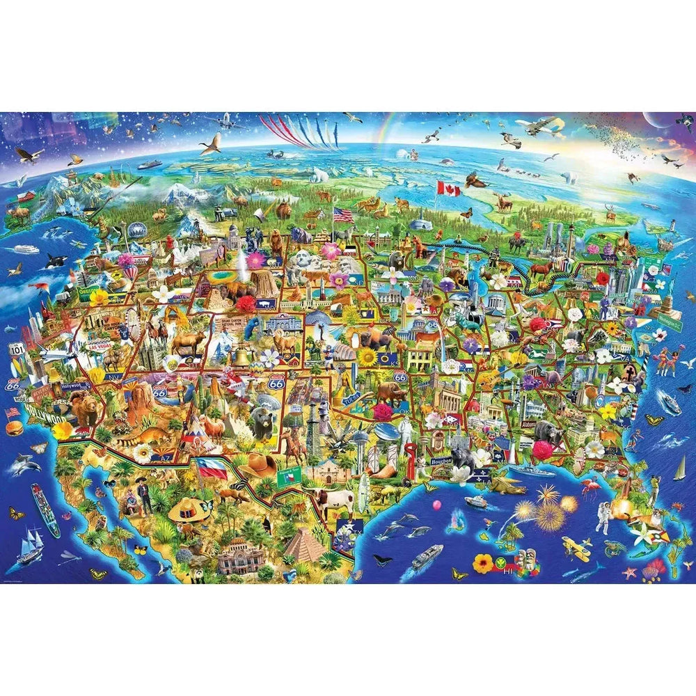 USA Wonders 2000 Piece Jigsaw Puzzle Eurographics (ONLINE ORDER ONLY)