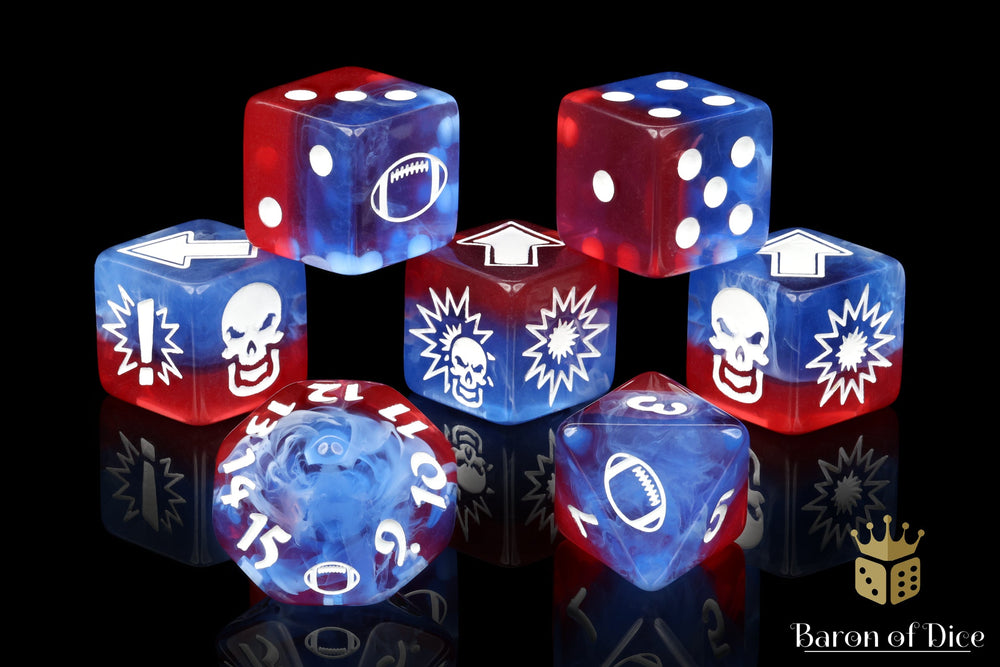 Revolution - Bloody Football Dice (Set of 7) (ONLINE ORDER ONLY)