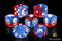 Revolution - Bloody Football Dice (Set of 7) (ONLINE ORDER ONLY)