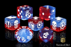 Revolution - Bloody Football Dice (Set of 7) (ONLINE ORDER ONLY)